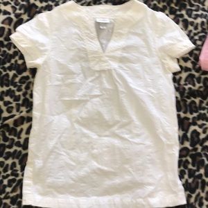 Isaac Mizrahi blouse size S white